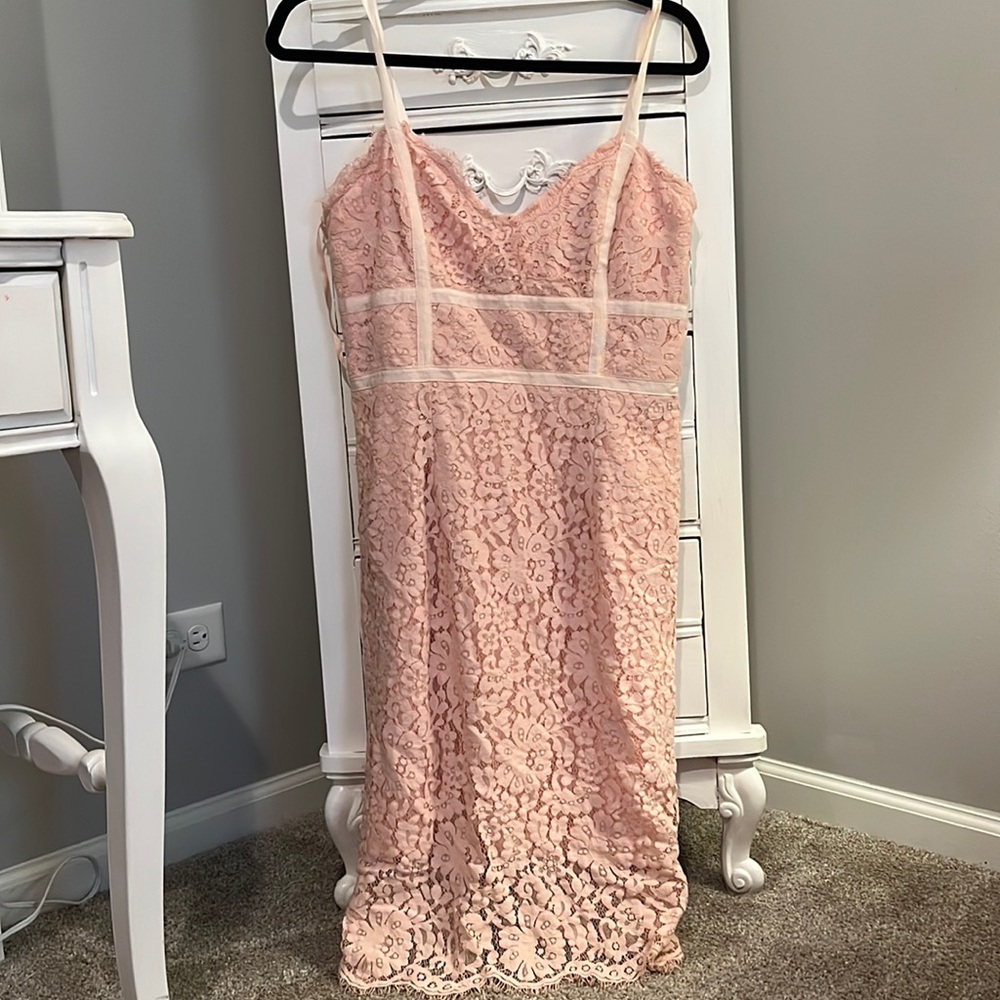Lulu’s Lace Pink Dress